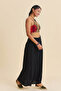 Drape Detailed Slit Long Skirt - 6