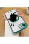 iPhone 17E Compatible Transparent Soft Silicone Magsafe Wireless Phone Case Cat Pattern - 2