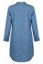Striped Detail Denim Tunic 23932-02 Denim Blue - 6