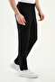 Straight Slim Fit Drawstring Elastic Waist 100% K Linen Men's Trousers Black - 38351.26Y - 3