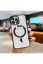 iPhone 16 Pro Max Compatible Transparent Soft Silicone Magsafe Wireless Phone Case Star Pattern