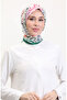Patterned Soft Scarf 70243-03 Green Navy Blue