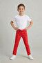 Boy's Red Beli Belt Li Linen Pants April 23 October 29 Performance Outfit