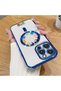 iPhone 14 Pro Compatible Transparent Soft Silicone Magsafe Wireless Phone Case Cute Pattern - 2