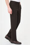 Düz Super Slim Fit Zippered Pocket Men's Trousers Dark Brown - 38344.26Y - 3