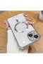 iPhone 13 Compatible Transparent Soft Silicone Magsafe Wireless Phone Case Star Pattern - 2