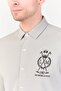 Men Regular Fit Embroidered Logo Long Sleeve Casual Shirt, Dark Grey - 3