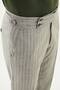 Striped Slim Fit Belt Buckled Men's Trousers Khaki - 38361.26Y - 2