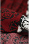 Viscose Fabric Ruffle Skirt with Elastic Waist 2012V-01 Claret Red - 5