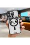 iPhone 15 Pro Compatible Transparent Soft Silicone Magsafe Wireless Phone Case Panda Pattern
