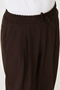 Straight Oversized Drawstring P Pleated Wide Leg Men's Trousers Brown - 38349.26Y - 2