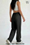 Women's Seersucker Fabric Wide-Leg Pocketless Sweatpants Summer Thin Fabric - 3