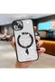 حافظة هاتف لاسلكية من السيليكون الناعم الشفاف متوافقة مع هاتف iPhone 13 بنمط نجمة