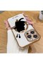 iPhone 15 Pro Max Compatible Cat Pattern Transparent Soft Silicone Magsafe Wireless Phone Case - 2