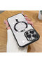 iPhone 16 Pro Max Compatible Transparent Soft Silicone Magsafe Wireless Phone Case Star Pattern - 2
