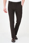 Düz Super Slim Fit Zippered Pocket Men's Trousers Dark Brown - 38344.26Y