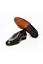 Khaki Color Laceless Khaki Leather Men's Shoes - 3