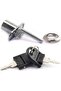 2PCS 16mm Drawer Lock 1 Lock 3 Office Desk Cabinet Safety Associated Lock with 2 Keys - 4