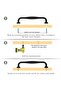 13 Pieces Cabinet Pull Handles, Aluminium Alloy Kitchen Handle Black Bow Pull Handle 128mm H - 3