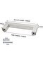 5 Pack Brushed Steel Cabinet Handles Hole Center 128mm Cabinet Pulls Stainless Steel Cupboard - 3