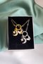 New Beginning & Transformation & Luck Sailor's Anchor Steel Manifest Necklace with Crescent Butterfly and Star Figures - 5