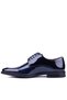 - Genuine Patent Leather Leather Navy Blue Color Men's Classic Shoes - 900-3710 - 3