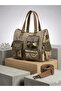 Embroidered, Bohemian, Vintage, Canvas Fabric, Pocketed Shoulder Bag