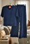Yeni̇sezon Women's Oy Şo Summer Stone-Embellished Combed Cotton Suit