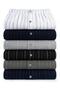 Men's 3 Pieces 100% Cotton Striped Stretchy Fabric, Buttoned, Towel Waist Boxer - 8