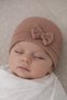 Baby Girl Bowknot Combed Cotton Hat – Newborn Cotton Soft Baby Hat - 2