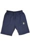 Comfortable Fit Stretch Fabric Combed Cotton Shorts with Arma Detail Suitable for Men Large Size 110-150 Kilogram Indigo