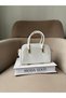 Women's Faux Leather Double Strap Shoulder Bag Bag - 4
