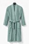 Kimono Collar Unisex Cotton Lu Single Bathrobe Green - 3