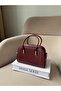 Women's Faux Leather Double Strap Shoulder Bag Bag - 4