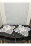French Lace Laced Luxury Zigon Coffee Table Cover Single - 2