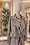 Design Elanora Sequin Embroidered Trench Coat