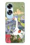 Oppo A60 Compatible Goose and Nature Illustration D Patterned Transparent Phone Case