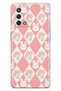 Oppo A74 Compatible Rabbit and Tulip Patterned Transparent Phone Case