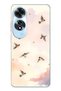 Oppo A60 Compatible Flying Bird Patterned Transparent Phone Case