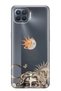 Oppo Reno 4 Lite Compatible Sun and Moon 777 Patterned Transparent Phone Case