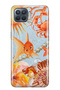 Oppo Reno 4 Lite Compatible Orange Fish Patterned Transparent Phone Case