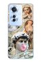 Oppo Reno 11F 5g Compatible Renaissance Collage Patterned Transparent Phone Case