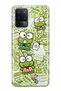 Oppo Reno 5 Lite Compatible Cute Frog Patterned Transparent Phone Case