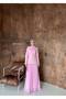 Hijab Shawl Detailed Stone Embellished Long Evening Dress – Palace Night Model - 4