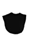 Hijab Set of 3: Black Combed Bonnet, Neck Collar, Oversleeves - 2