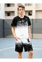 Men Color Block T-Shirt and Shorts Co-Ords - 4