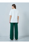 White Oversized T-Shirt and Wide Leg Joggers Co-ords - 6