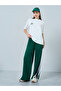 White Oversized T-Shirt and Wide Leg Joggers Co-ords - 2