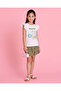 Girls White Printed T Shirt - 2