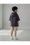 Boys Charcoal Hooded Short Sleeve T-Shirt - 3